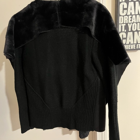 Hazel Suede Fur Sweater Cardigan - Picture 2 of 4